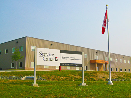 Photo de l'édifice du bureau Miramichi - Centre Service Canada situé au 139, boulevard Douglastown à Miramichi